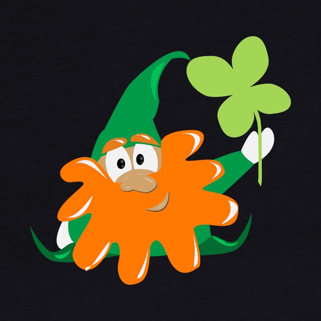 Lucky Gnome Funny St Patrick's Day by Xeire